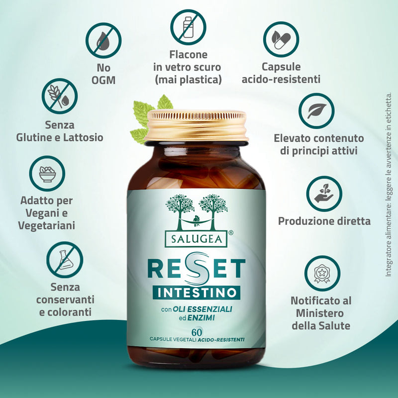 caratteristiche dell'integratore detox Reset Intestino Salugea