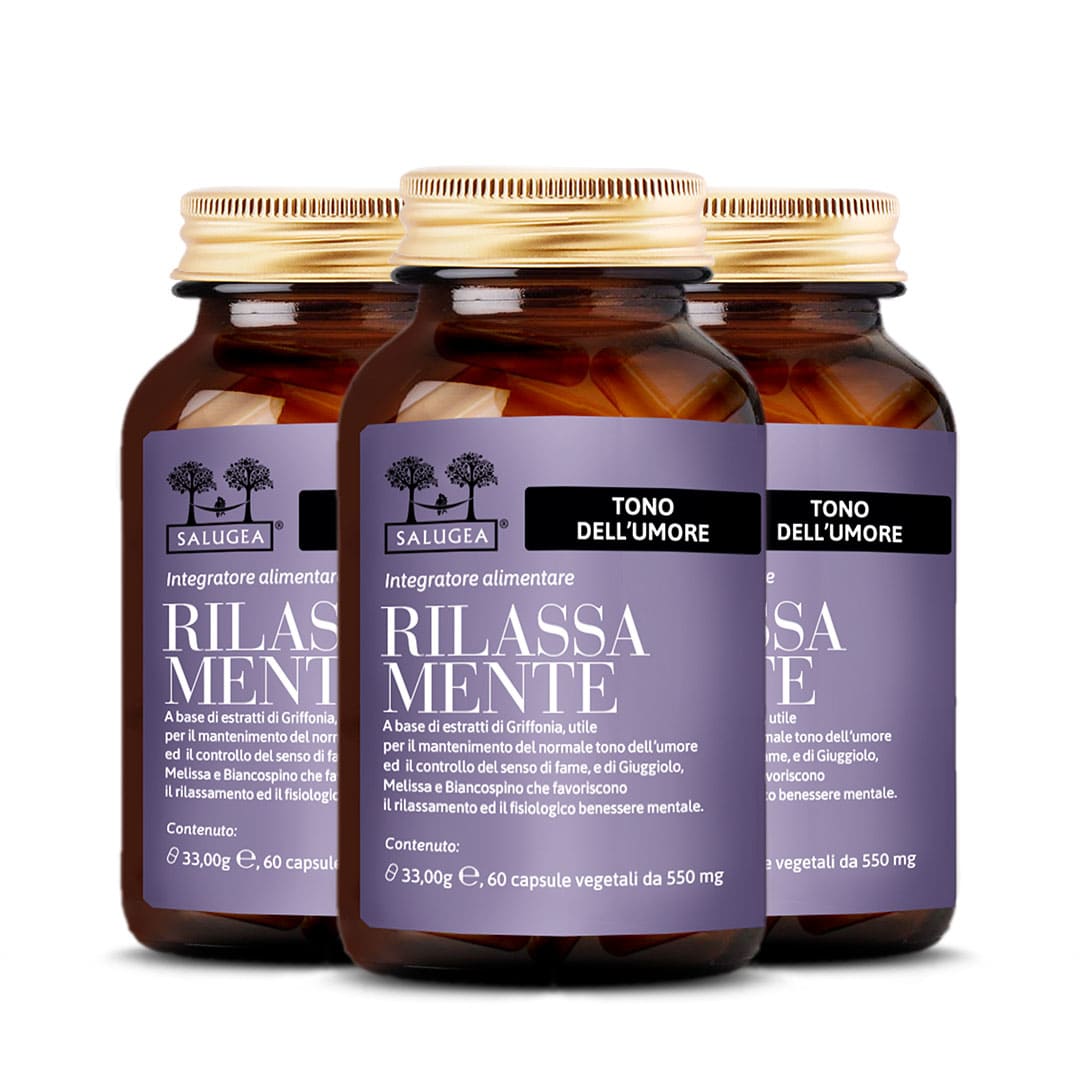 3 packs of the Rilassa Mente Salugea supplement