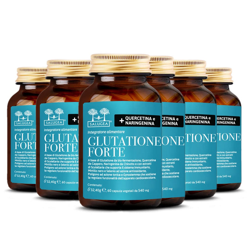 numero 6 confezioni dell'integratore Glutatione Forte
