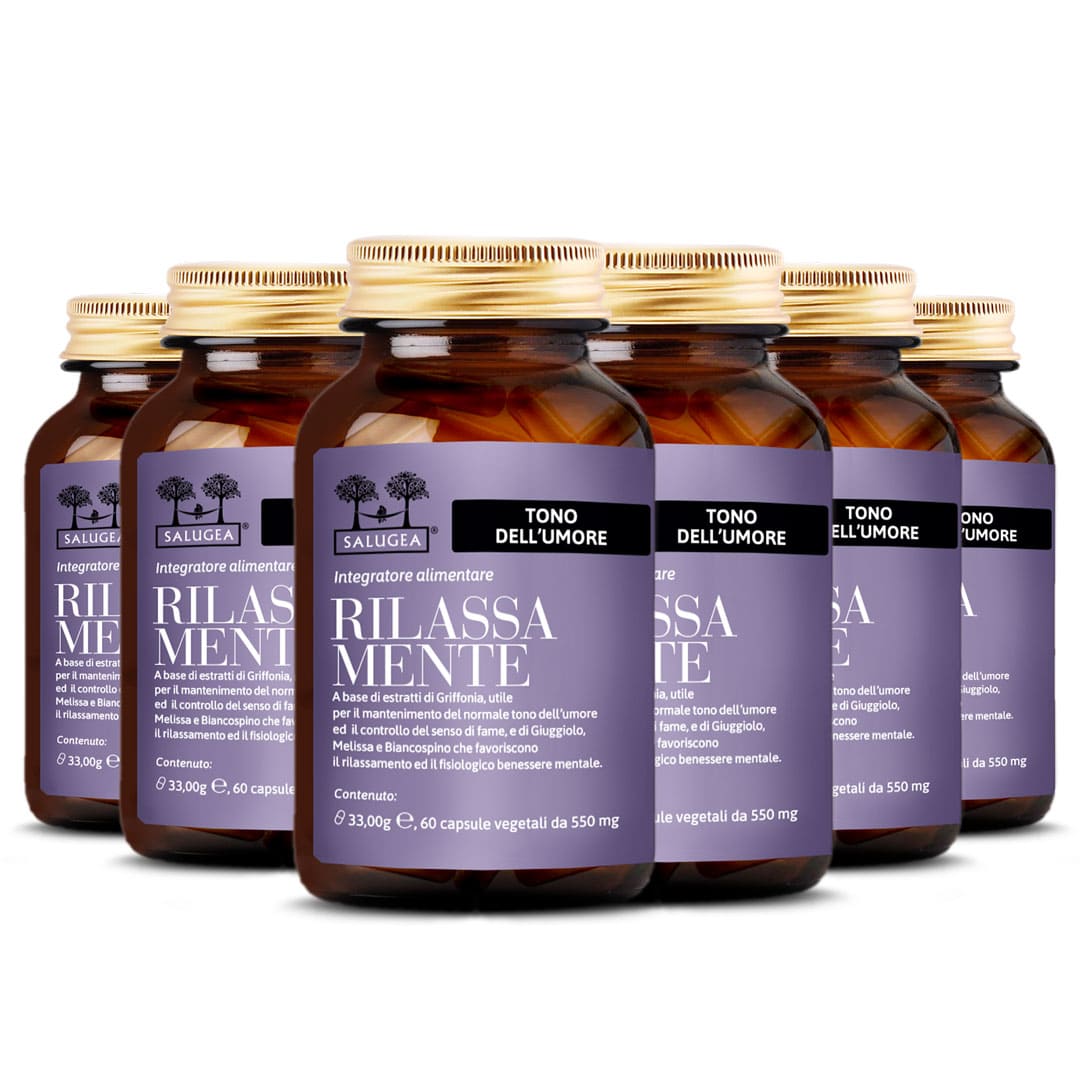 6 packs of the Rilassa Mente Salugea supplement