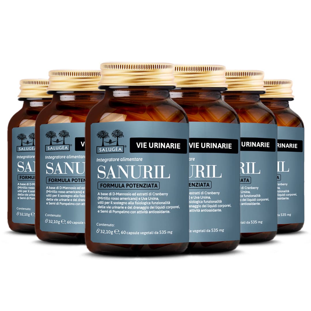 6 packs of the Sanuril Enhanced Formula Salugea supplement