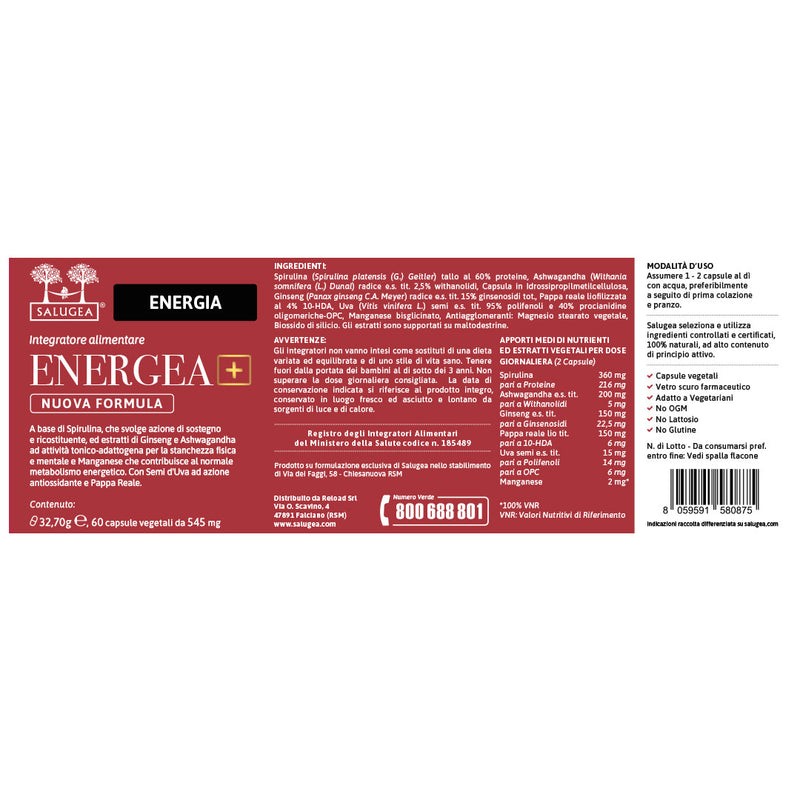 etichetta di Energea+