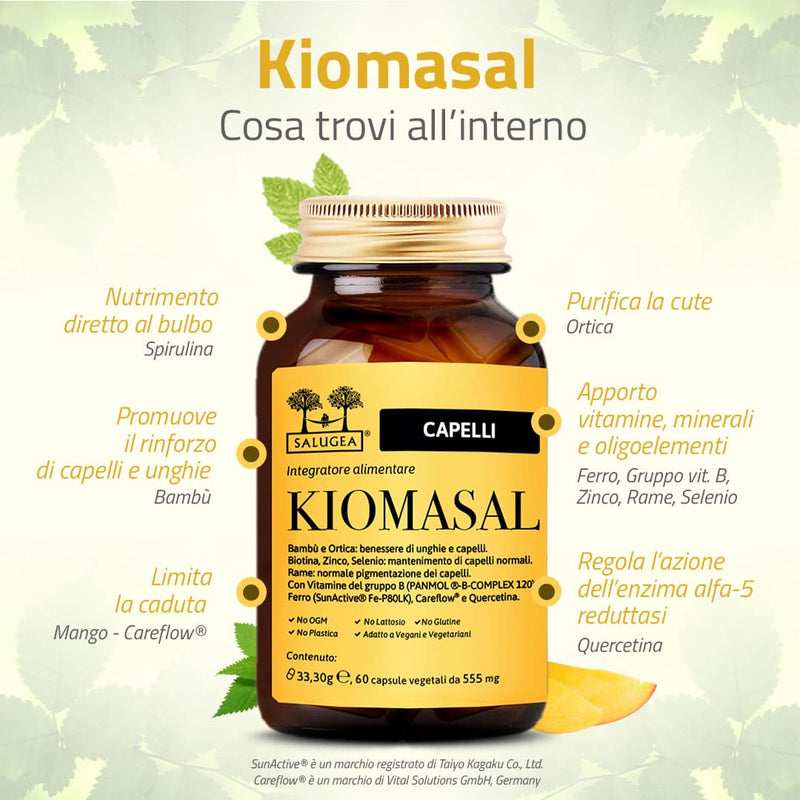 cosa contiene l'integratore per capelli Kiomasal