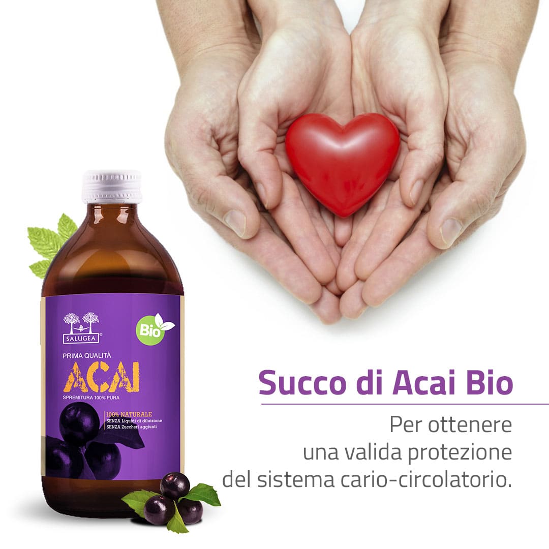 succo di acai per cuore e circolazione