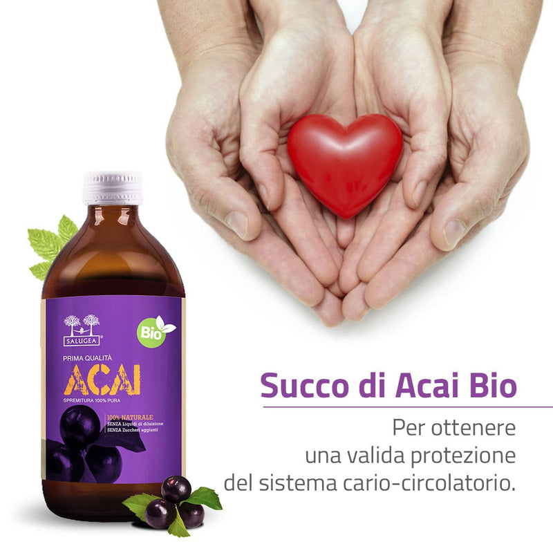 succo di acai per cuore e circolazione