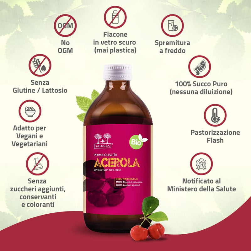 succo di acerola Salugea caratteristiche