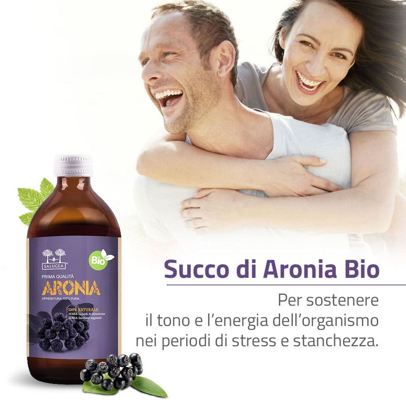 Succo di Aronia Bio Salugea contro la stanchezza