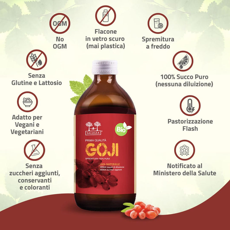 caratteristiche del Succo di Goji Bio Salugea