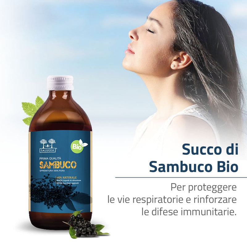 sambuco per le vie respiratorie