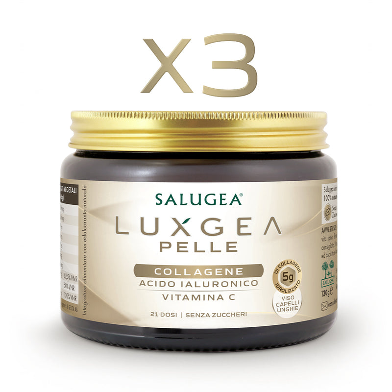 num. 3 confezioni di LuxGea Pelle Salugea