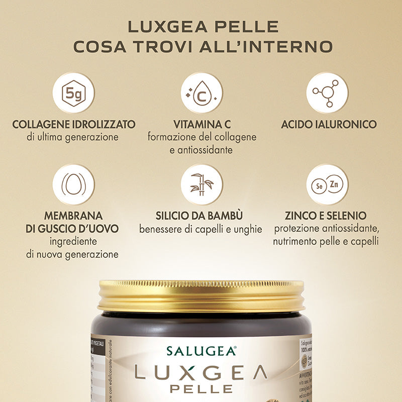 cosa contiene LuxGea Pelle Salugea