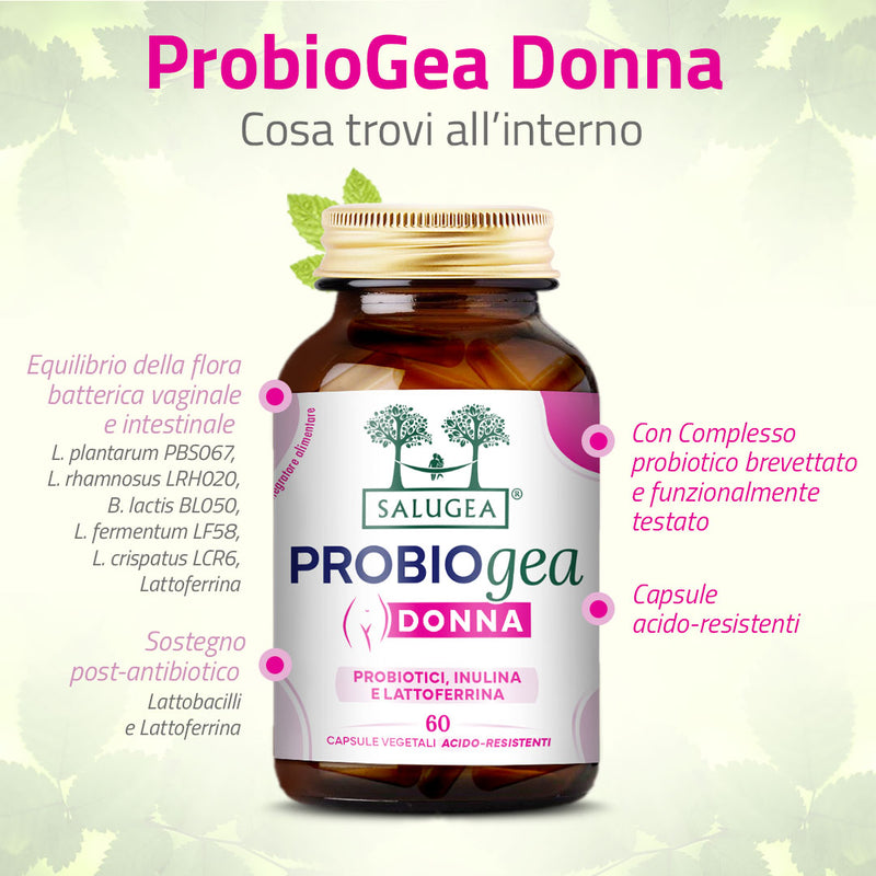 cosa contiene l'integratore di probiotici ProbioGea Donna