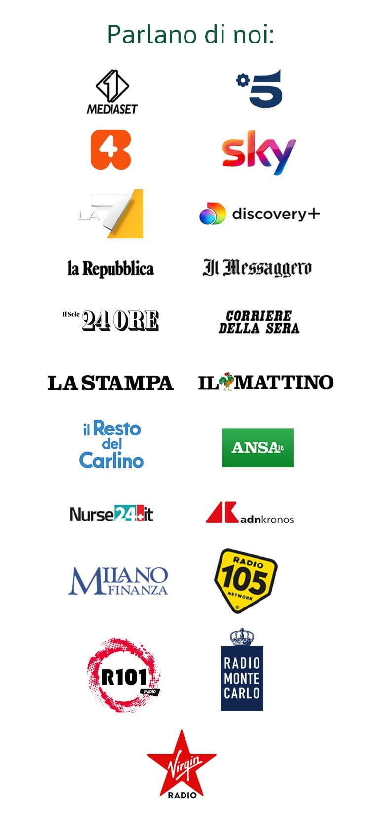 tv, radio e stampa che parlano degli integratori Salugea