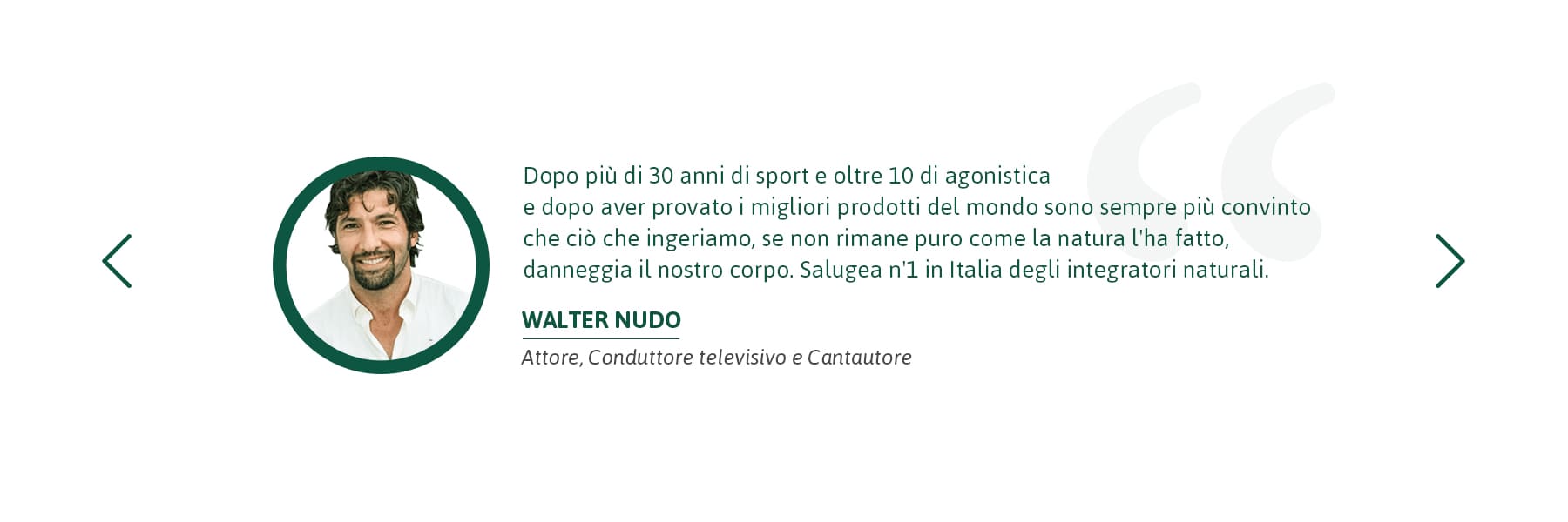 Walter Nudo testimonianza