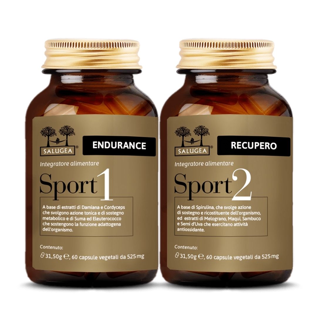integratori Sport 1 Endurance e Sport 2 Recupero Salugea