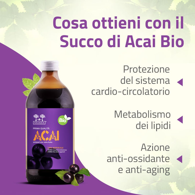 succo di acai bio utile contro il colesterolo in eccesso