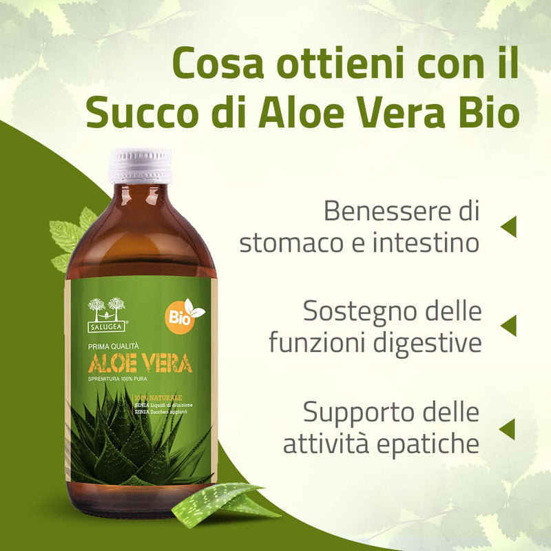 Succo di Aloe Vera Bio benefici