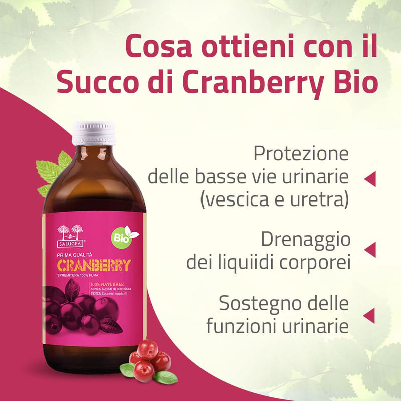 benefici del Succo di Cranberry Bio
